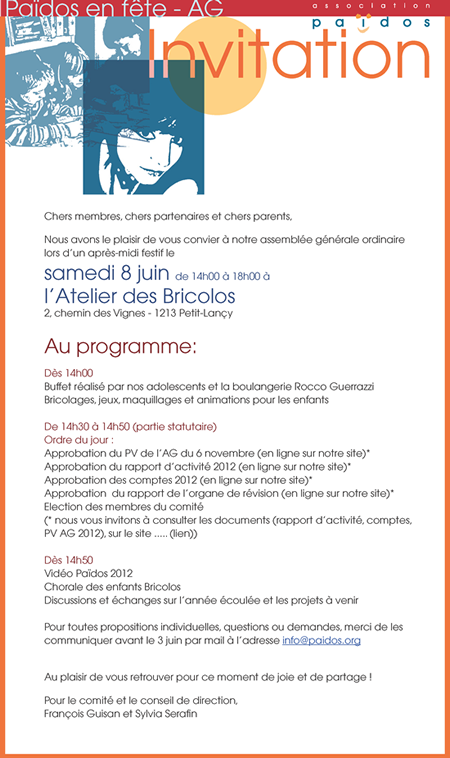 Païdos en fête - AG